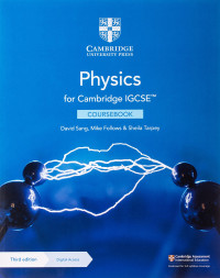 Image of Physics for Cambridge IGCSE (Coursebook)